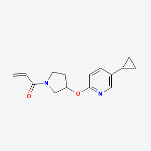 1-[3-(5-Cyclopropylpyridin-2-yl)oxypyrrolidin-1-yl]prop-2-en-1-one