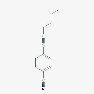 molecular formula C13H13N B067515 4-Hex-1-ynylbenzonitrile CAS No. 175203-91-5