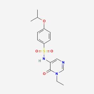 N-(1-ethyl-6-oxopyrimidin-5-yl)-4-propan-2-yloxybenzenesulfonamide