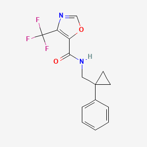 N-[(1-phenylcyclopropyl)methyl]-4-(trifluoromethyl)-1,3-oxazole-5-carboxamide