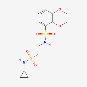 N-[2-(cyclopropylsulfamoyl)ethyl]-2,3-dihydro-1,4-benzodioxine-5-sulfonamide