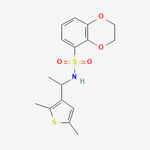 N-[1-(2,5-dimethylthiophen-3-yl)ethyl]-2,3-dihydro-1,4-benzodioxine-5-sulfonamide