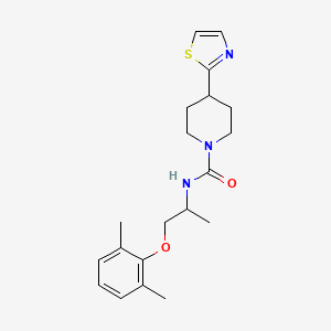 N-[1-(2,6-dimethylphenoxy)propan-2-yl]-4-(1,3-thiazol-2-yl)piperidine-1-carboxamide