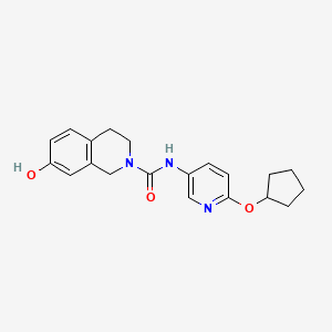 N-(6-cyclopentyloxypyridin-3-yl)-7-hydroxy-3,4-dihydro-1H-isoquinoline-2-carboxamide