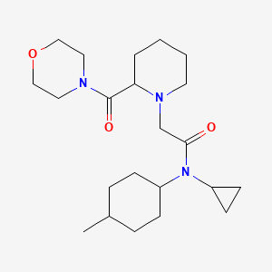 N-cyclopropyl-N-(4-methylcyclohexyl)-2-[2-(morpholine-4-carbonyl)piperidin-1-yl]acetamide