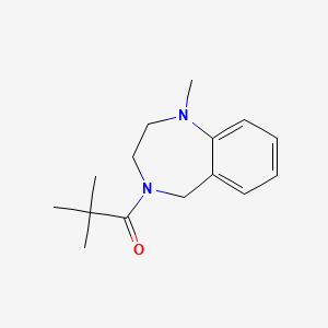 2,2-dimethyl-1-(1-methyl-3,5-dihydro-2H-1,4-benzodiazepin-4-yl)propan-1-one