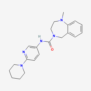 1-methyl-N-(6-piperidin-1-ylpyridin-3-yl)-3,5-dihydro-2H-1,4-benzodiazepine-4-carboxamide