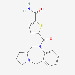 5-(6,6a,7,8,9,11-Hexahydropyrrolo[2,1-c][1,4]benzodiazepine-5-carbonyl)thiophene-2-carboxamide