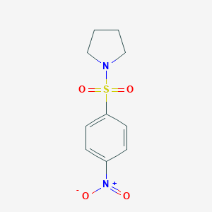 molecular formula C10H12N2O4S B067519 1-[(4-Nitrophenyl)sulfonyl]pyrrolidine CAS No. 175278-37-2