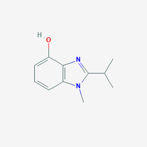 molecular formula C11H14N2O B067520 2-isopropyl-1-methyl-1H-benzo[d]imidazol-4-ol CAS No. 177478-08-9
