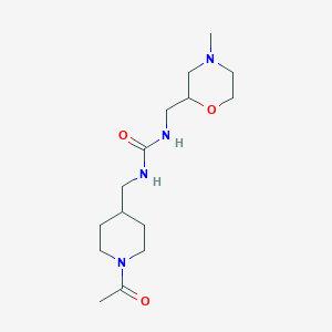 1-[(1-Acetylpiperidin-4-yl)methyl]-3-[(4-methylmorpholin-2-yl)methyl]urea