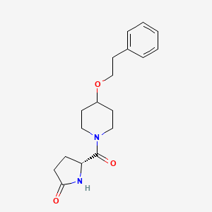 (5R)-5-[4-(2-phenylethoxy)piperidine-1-carbonyl]pyrrolidin-2-one