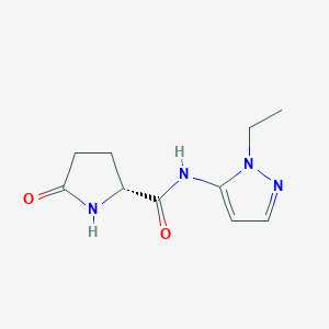 (2R)-N-(2-ethylpyrazol-3-yl)-5-oxopyrrolidine-2-carboxamide