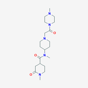 N,1-dimethyl-N-[1-[2-(4-methylpiperazin-1-yl)-2-oxoethyl]piperidin-4-yl]-2-oxopiperidine-4-carboxamide