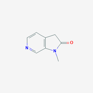 molecular formula C8H8N2O B067521 1-Methyl-1H-pyrrolo[2,3-c]pyridin-2(3H)-one CAS No. 161563-35-5