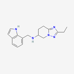 2-ethyl-N-(1H-indol-7-ylmethyl)-5,6,7,8-tetrahydro-[1,2,4]triazolo[1,5-a]pyridin-6-amine