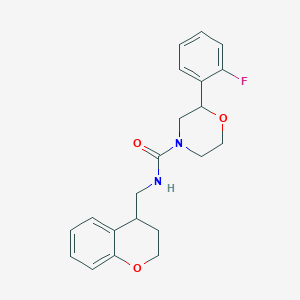 N-(3,4-dihydro-2H-chromen-4-ylmethyl)-2-(2-fluorophenyl)morpholine-4-carboxamide