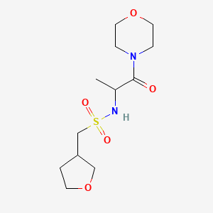 N-(1-morpholin-4-yl-1-oxopropan-2-yl)-1-(oxolan-3-yl)methanesulfonamide