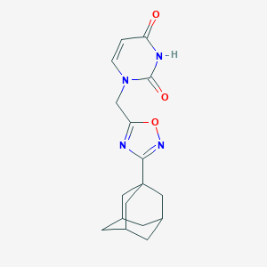 1-[[3-(1-Adamantyl)-1,2,4-oxadiazol-5-yl]methyl]pyrimidine-2,4-dione