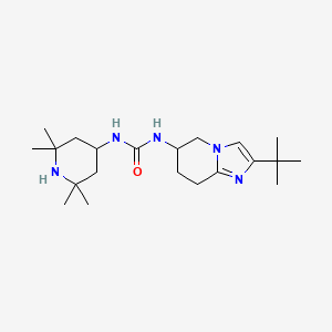 1-(2-Tert-butyl-5,6,7,8-tetrahydroimidazo[1,2-a]pyridin-6-yl)-3-(2,2,6,6-tetramethylpiperidin-4-yl)urea