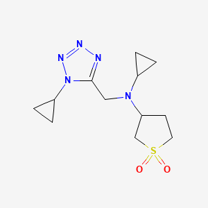 N-cyclopropyl-N-[(1-cyclopropyltetrazol-5-yl)methyl]-1,1-dioxothiolan-3-amine