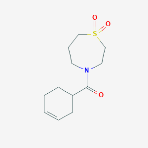 Cyclohex-3-en-1-yl-(1,1-dioxo-1,4-thiazepan-4-yl)methanone