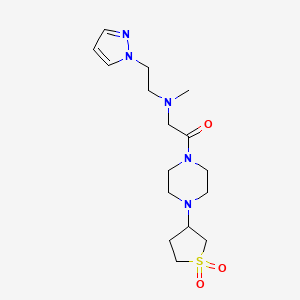 1-[4-(1,1-Dioxothiolan-3-yl)piperazin-1-yl]-2-[methyl(2-pyrazol-1-ylethyl)amino]ethanone