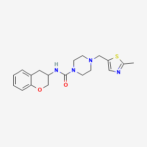 N-(3,4-dihydro-2H-chromen-3-yl)-4-[(2-methyl-1,3-thiazol-5-yl)methyl]piperazine-1-carboxamide