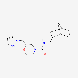 N-(2-bicyclo[2.2.1]heptanylmethyl)-2-(pyrazol-1-ylmethyl)morpholine-4-carboxamide