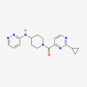 (2-Cyclopropylpyrimidin-4-yl)-[4-(pyridazin-3-ylamino)piperidin-1-yl]methanone