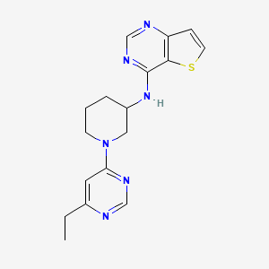 N-[1-(6-ethylpyrimidin-4-yl)piperidin-3-yl]thieno[3,2-d]pyrimidin-4-amine