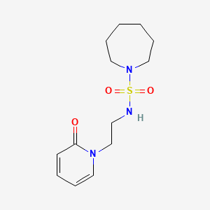 N-[2-(2-oxopyridin-1-yl)ethyl]azepane-1-sulfonamide