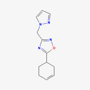 5-Cyclohex-3-en-1-yl-3-(pyrazol-1-ylmethyl)-1,2,4-oxadiazole