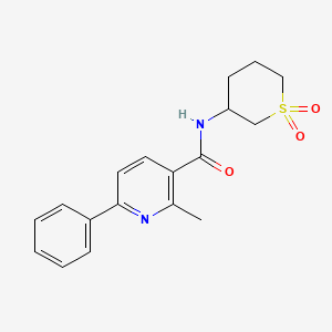 N-(1,1-dioxothian-3-yl)-2-methyl-6-phenylpyridine-3-carboxamide