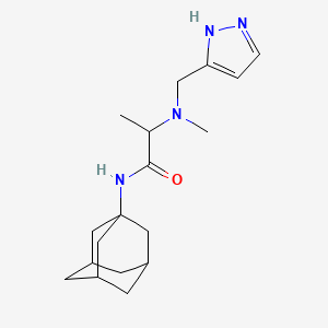 N-(1-adamantyl)-2-[methyl(1H-pyrazol-5-ylmethyl)amino]propanamide