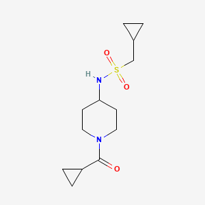 N-[1-(cyclopropanecarbonyl)piperidin-4-yl]-1-cyclopropylmethanesulfonamide