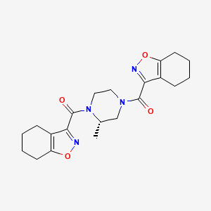 [(3S)-3-methyl-4-(4,5,6,7-tetrahydro-1,2-benzoxazole-3-carbonyl)piperazin-1-yl]-(4,5,6,7-tetrahydro-1,2-benzoxazol-3-yl)methanone