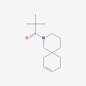 molecular formula C15H25NO B6752811 1-(2-Azaspiro[5.5]undec-9-en-2-yl)-2,2-dimethylpropan-1-one 