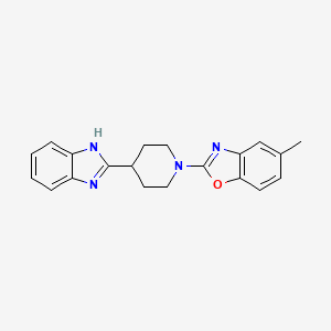 2-[4-(1H-benzimidazol-2-yl)piperidin-1-yl]-5-methyl-1,3-benzoxazole