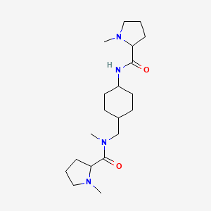 1-methyl-N-[4-[[methyl-(1-methylpyrrolidine-2-carbonyl)amino]methyl]cyclohexyl]pyrrolidine-2-carboxamide