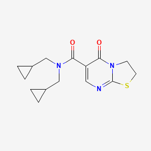 N,N-bis(cyclopropylmethyl)-5-oxo-2,3-dihydro-[1,3]thiazolo[3,2-a]pyrimidine-6-carboxamide