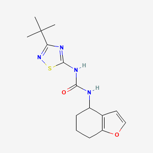 1-(3-Tert-butyl-1,2,4-thiadiazol-5-yl)-3-(4,5,6,7-tetrahydro-1-benzofuran-4-yl)urea