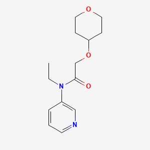 N-ethyl-2-(oxan-4-yloxy)-N-pyridin-3-ylacetamide