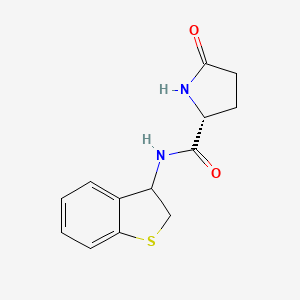 (2R)-N-(2,3-dihydro-1-benzothiophen-3-yl)-5-oxopyrrolidine-2-carboxamide