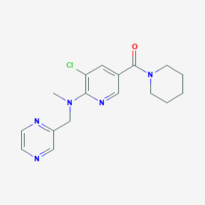 [5-Chloro-6-[methyl(pyrazin-2-ylmethyl)amino]pyridin-3-yl]-piperidin-1-ylmethanone