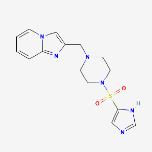 2-[[4-(1H-imidazol-5-ylsulfonyl)piperazin-1-yl]methyl]imidazo[1,2-a]pyridine