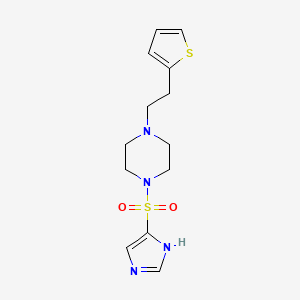 1-(1H-imidazol-5-ylsulfonyl)-4-(2-thiophen-2-ylethyl)piperazine