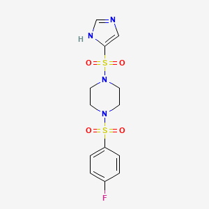 1-(4-fluorophenyl)sulfonyl-4-(1H-imidazol-5-ylsulfonyl)piperazine