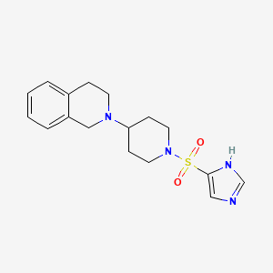 2-[1-(1H-imidazol-5-ylsulfonyl)piperidin-4-yl]-3,4-dihydro-1H-isoquinoline