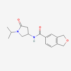 N-(5-oxo-1-propan-2-ylpyrrolidin-3-yl)-1,3-dihydro-2-benzofuran-5-carboxamide